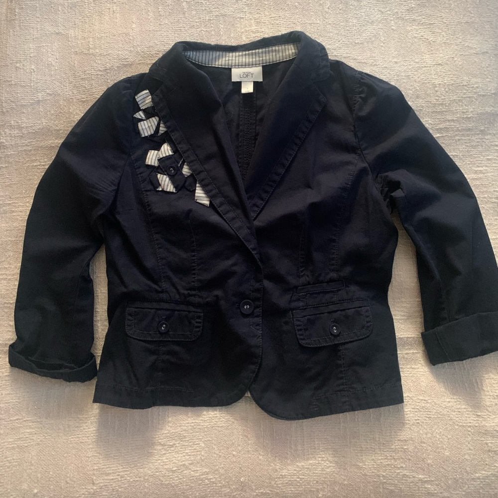 Navy Ann Taylor Loft Blazer